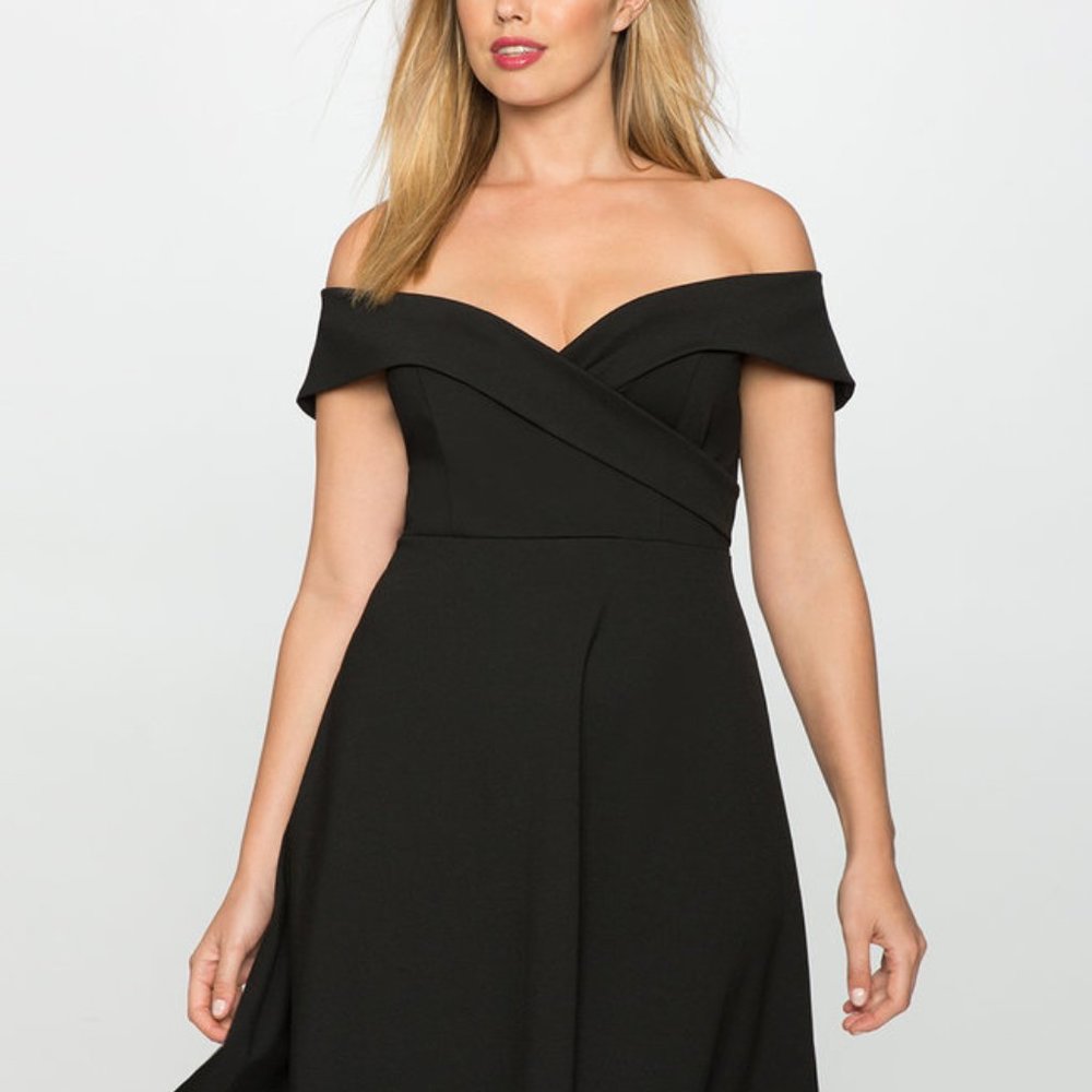 Off the Shoulder Wrap Waist Dress